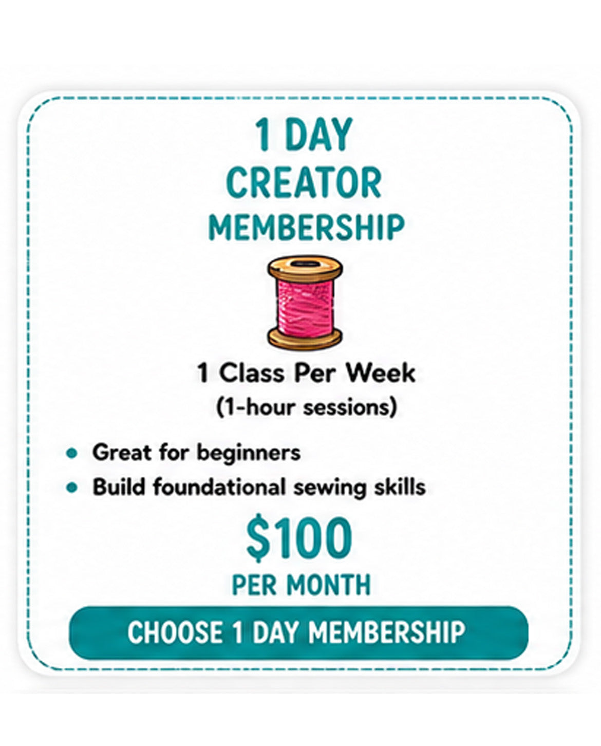 1 Day Creator Membership