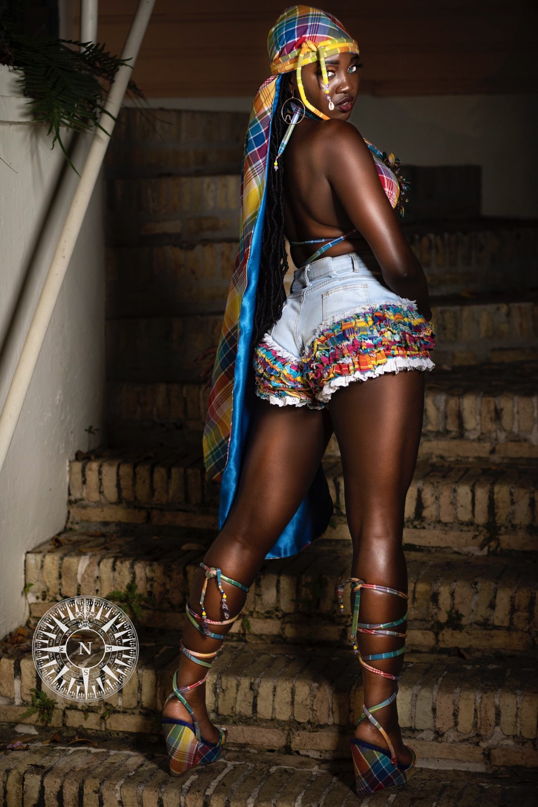 Caribbean Flavored Ruffle Shorts