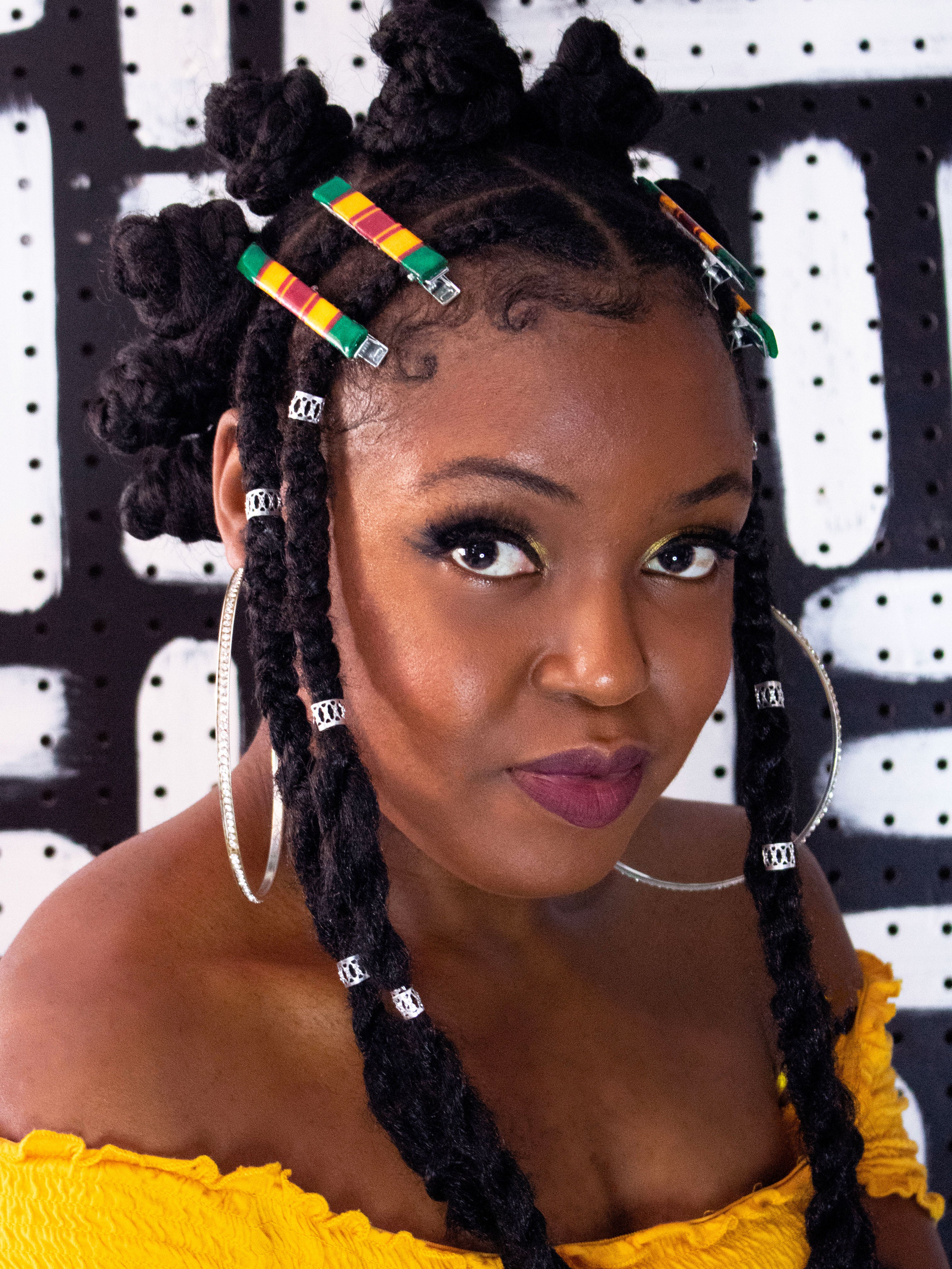 Irie Vibes Acrylic Barrette Hair Clip