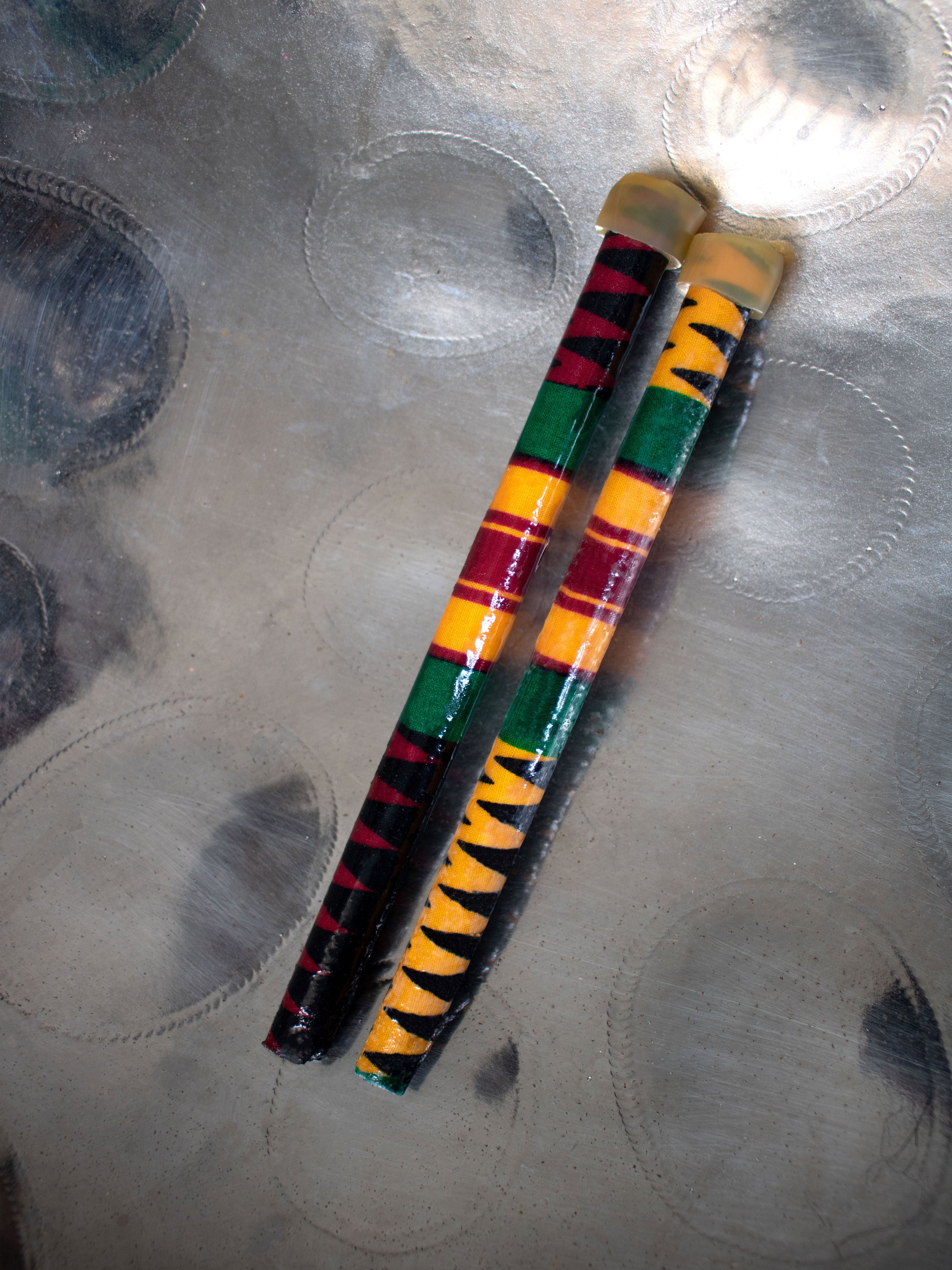 TENOR STEEL PAN/DRUM STICKS (IRIE VIBES)