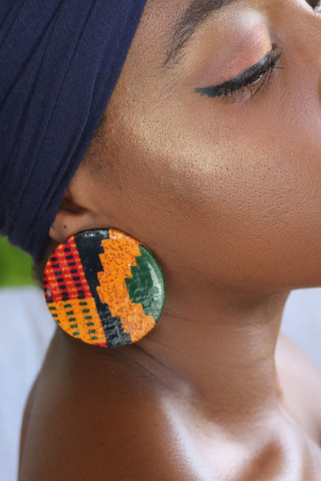 KENTE POST STUD EARRING