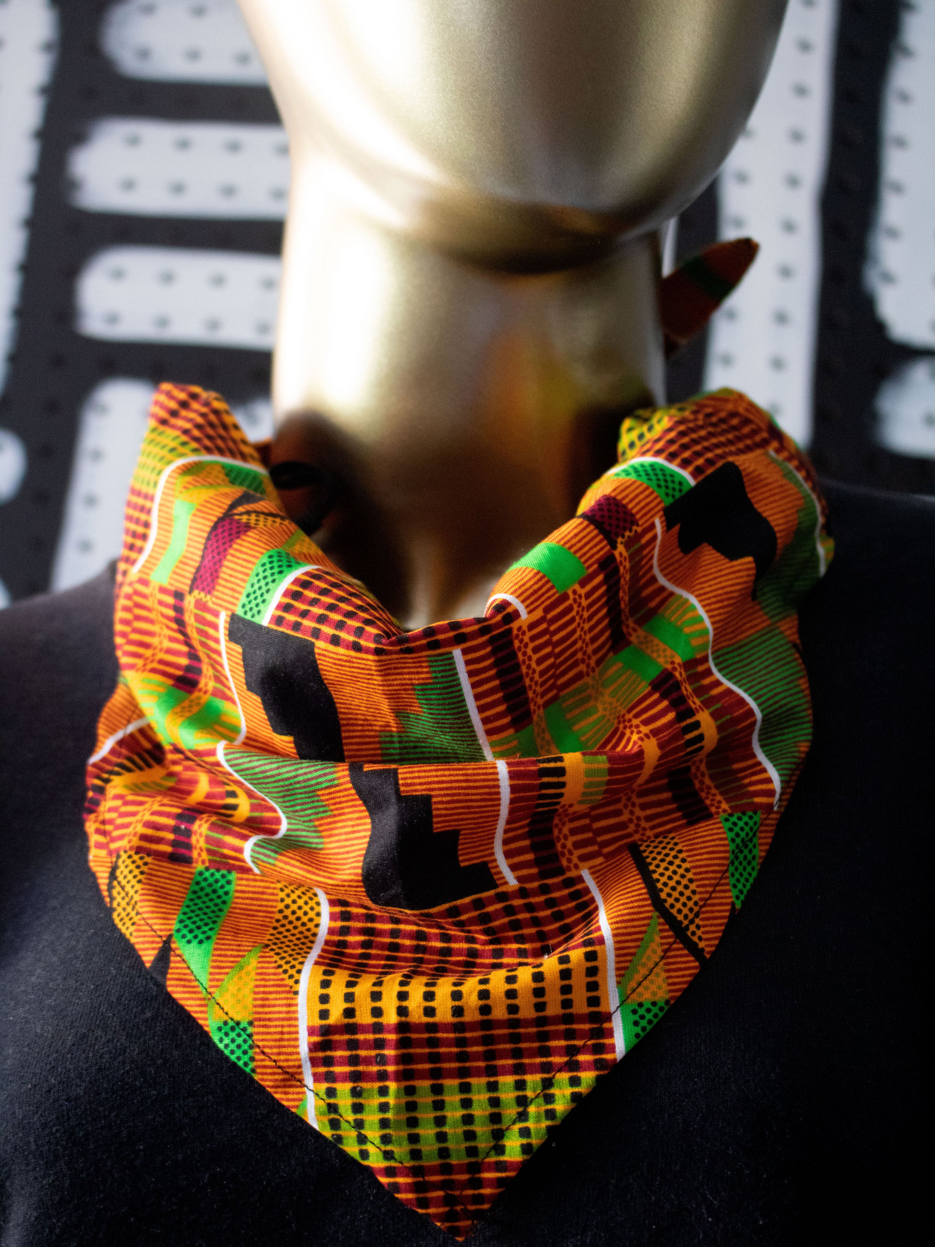 Convertible Bandana Mask (Kente)
