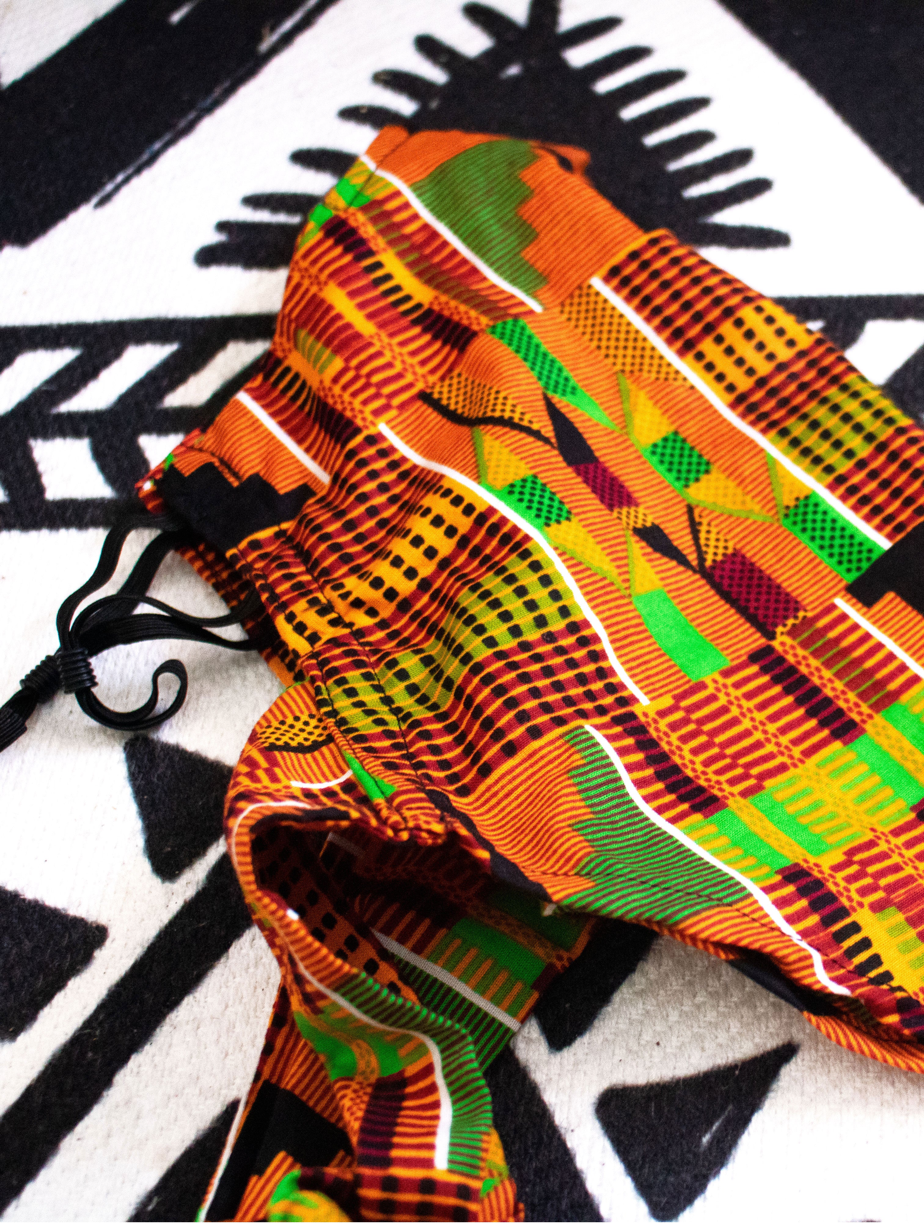 Convertible Bandana Mask (Kente)