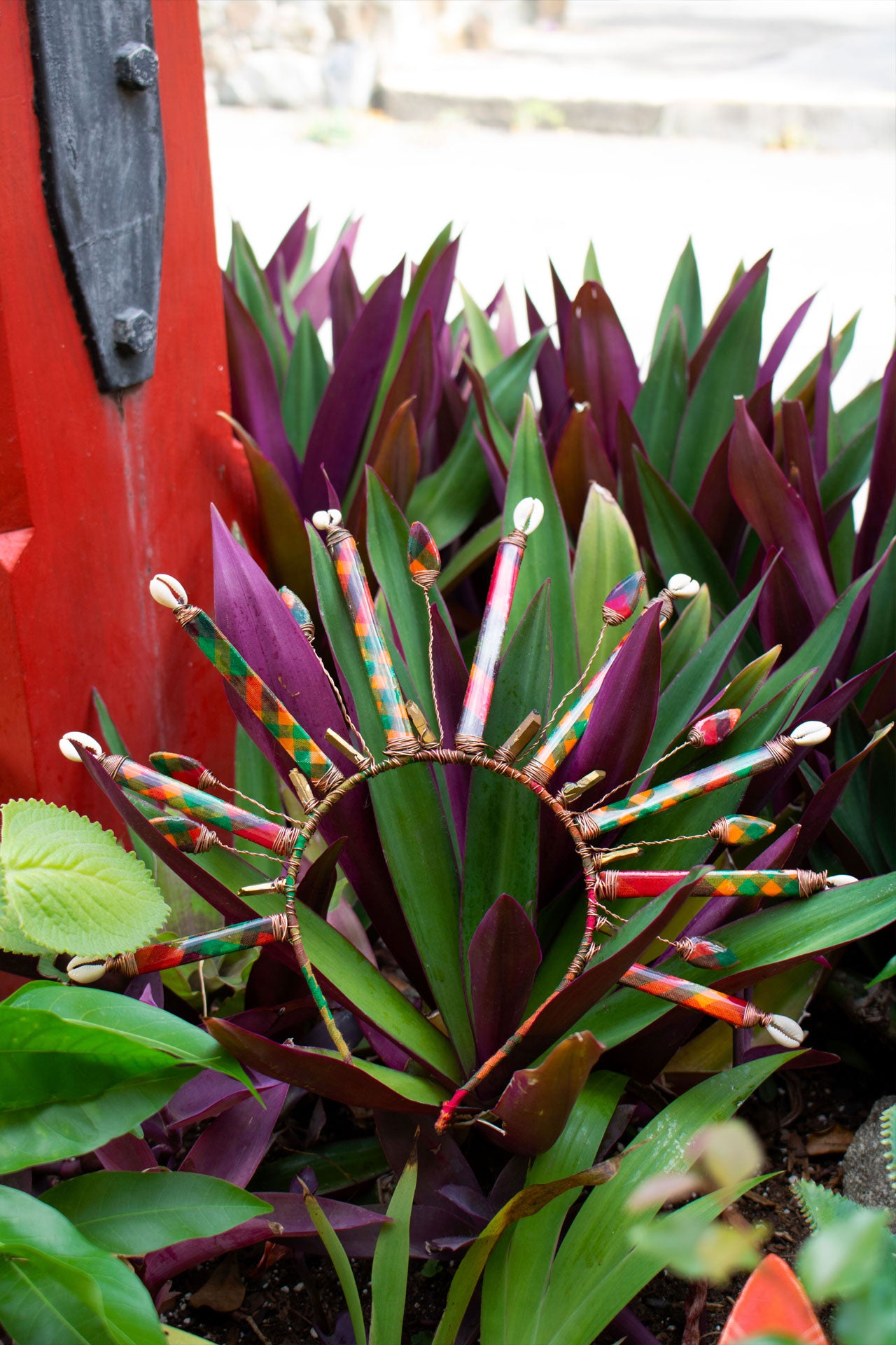 Caribbean Royalty Madras Quartz Crown (Red/Green-Bronze Quartz)