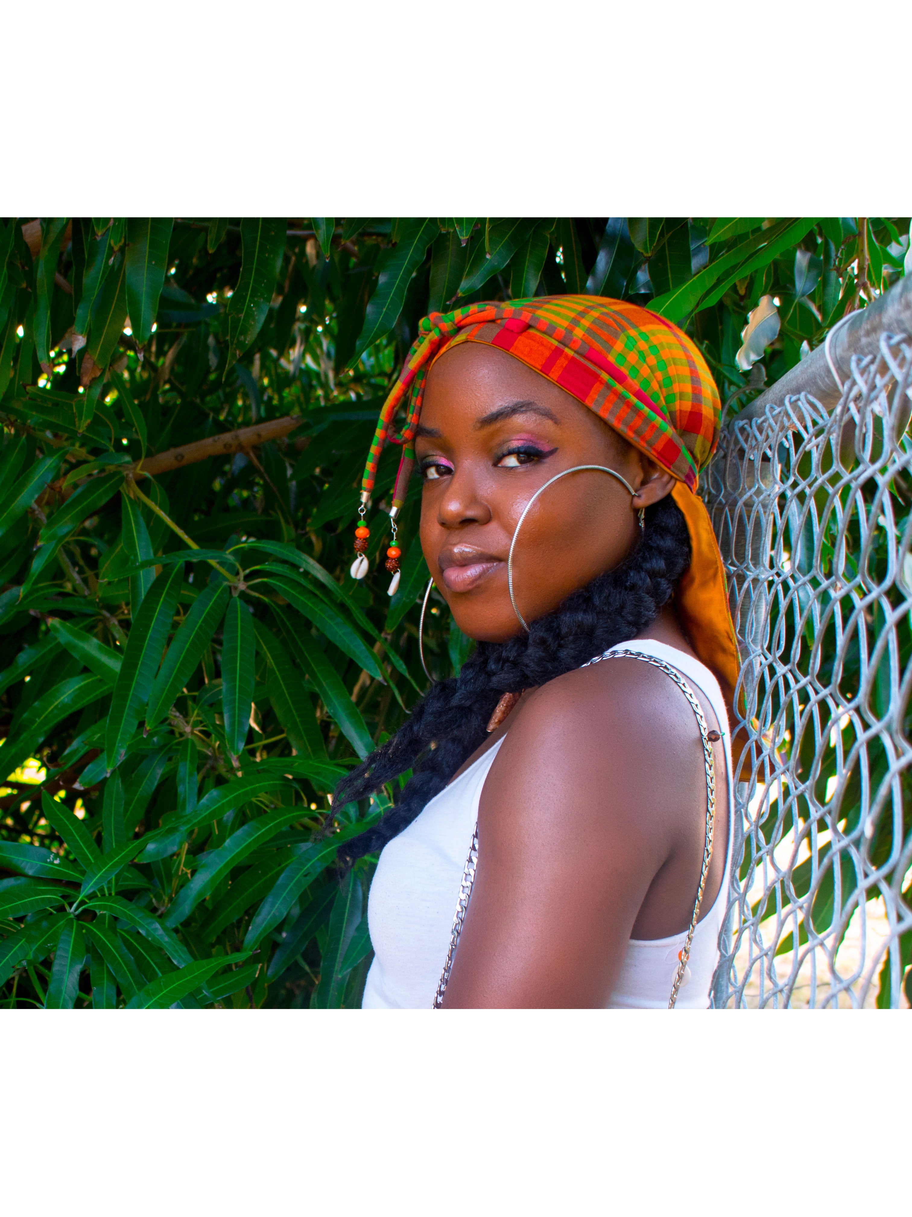 Makin Waves Madras Durag (Red/Green-Multi)