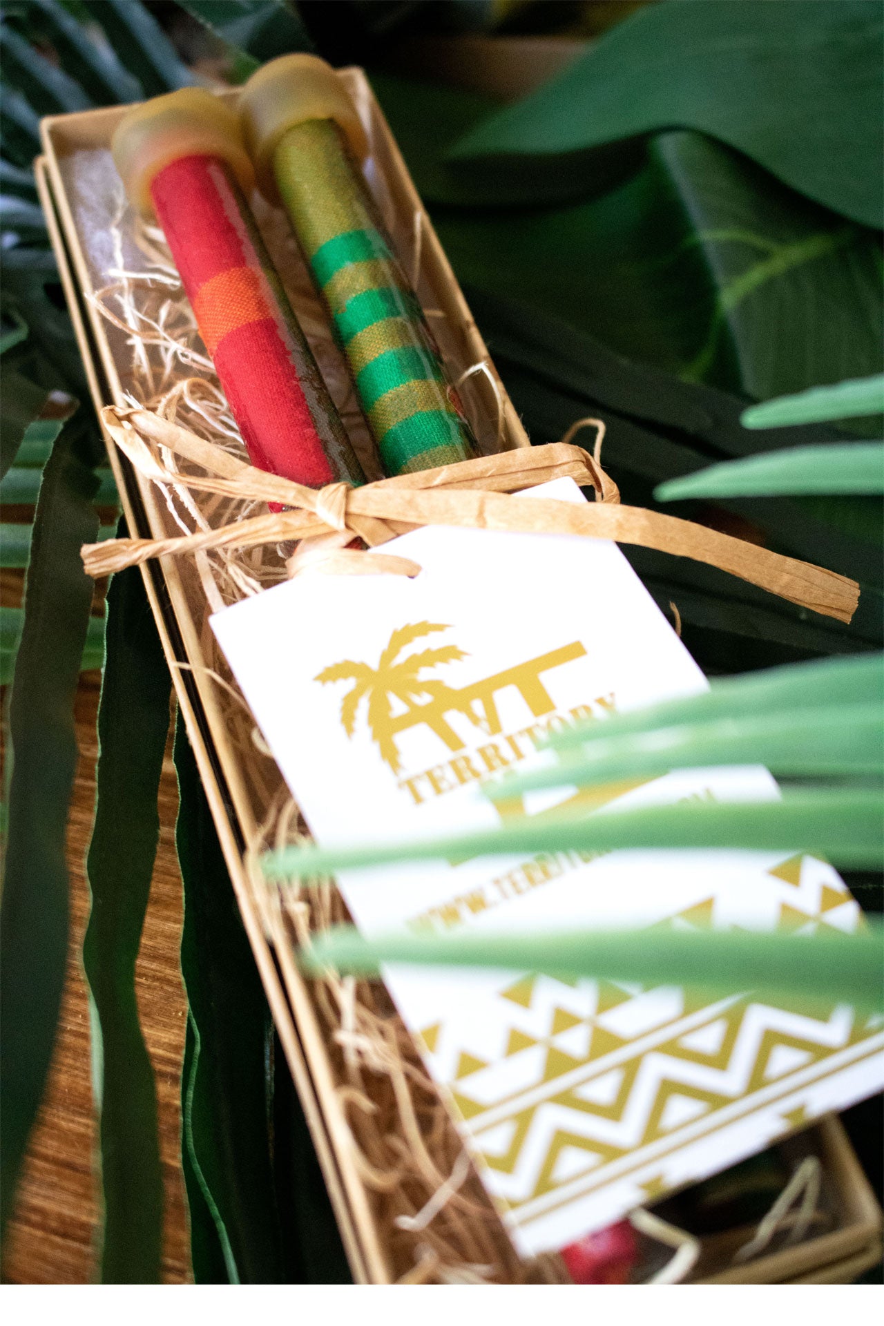 MADRAS STEEL PAN/DRUM STICKS (RED-GREEN/MULTI)