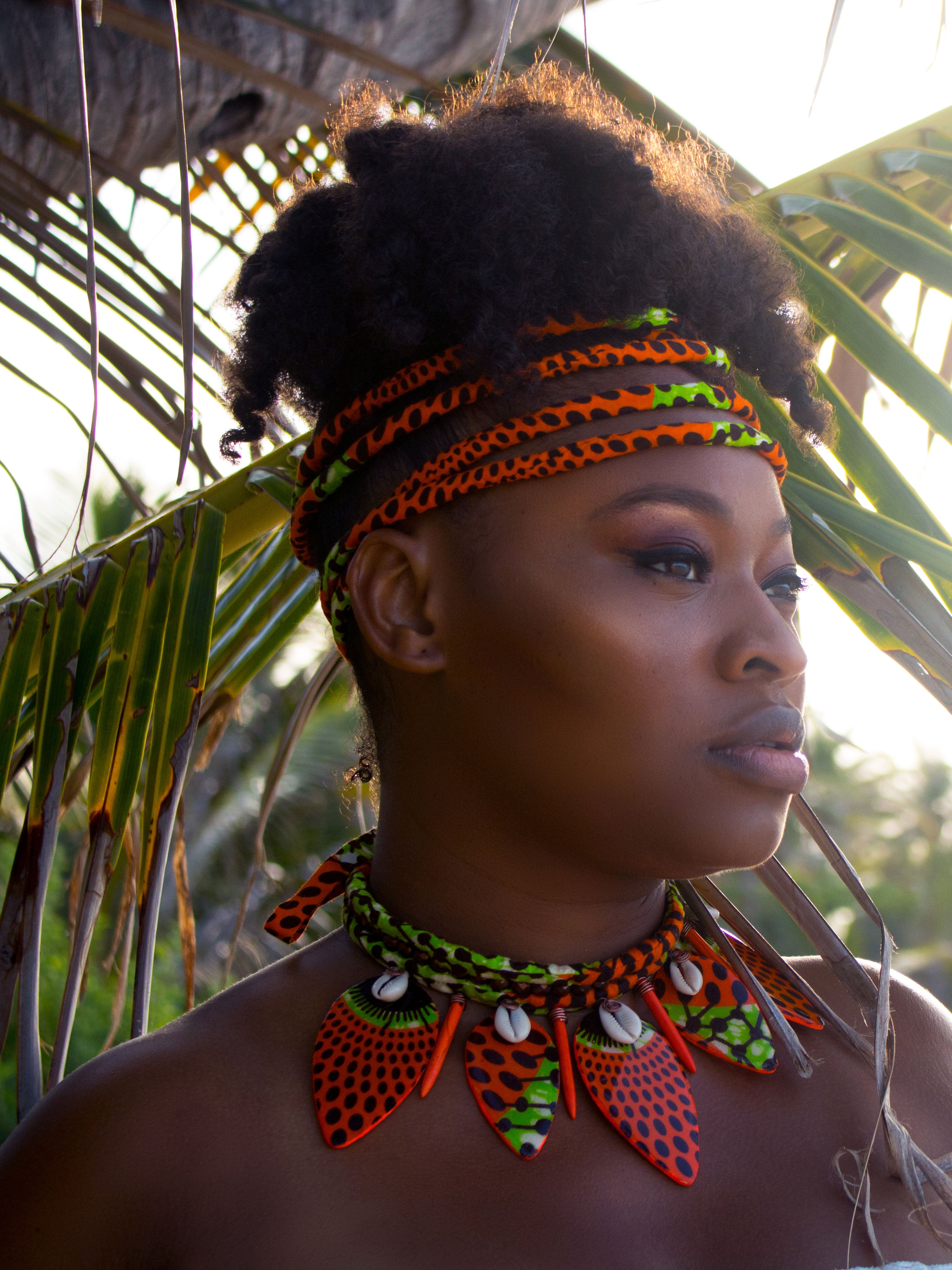 (Soha) Ankara Two Strand Headband