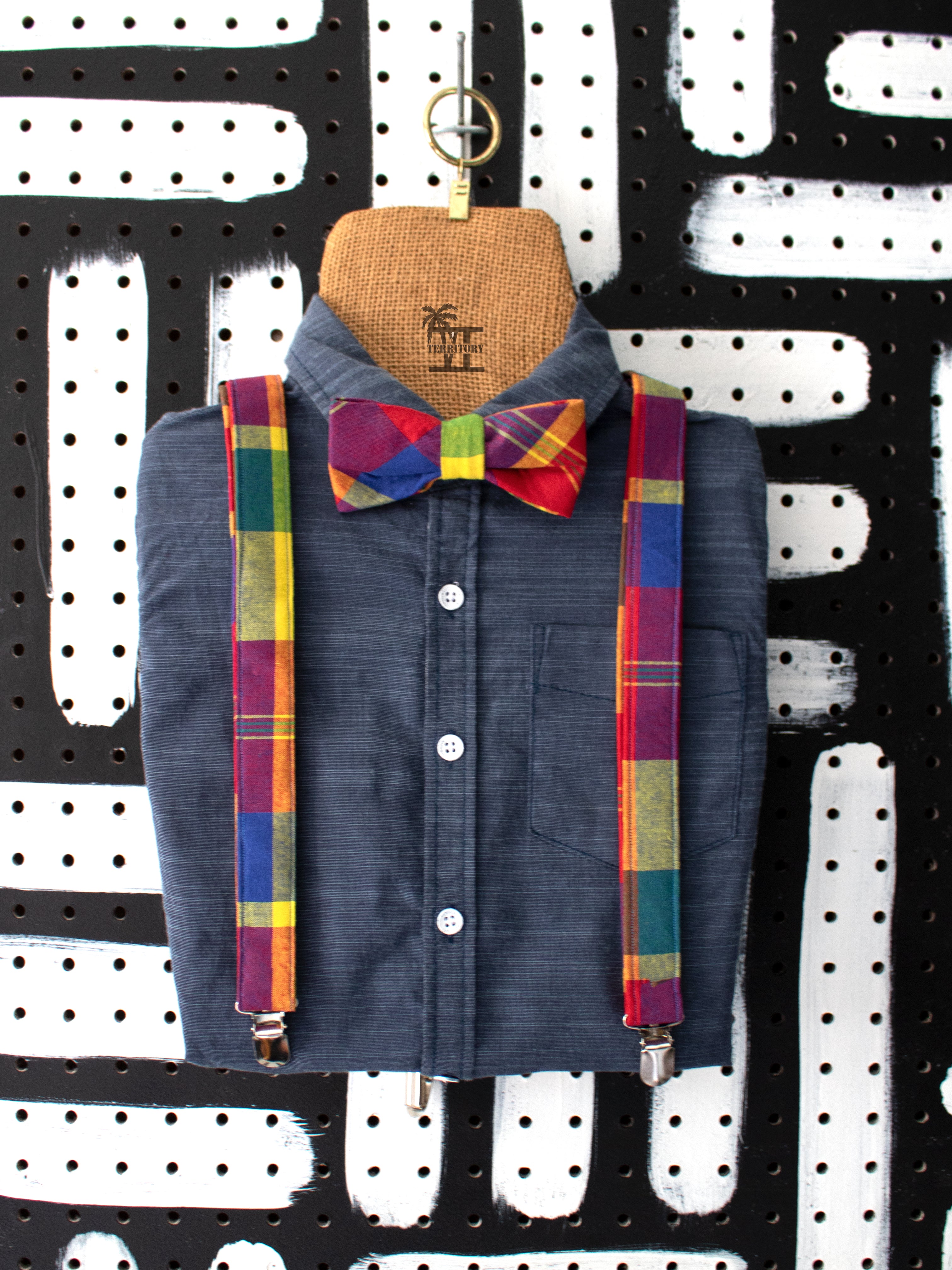 Madras Bow-tie (Red-Multi)