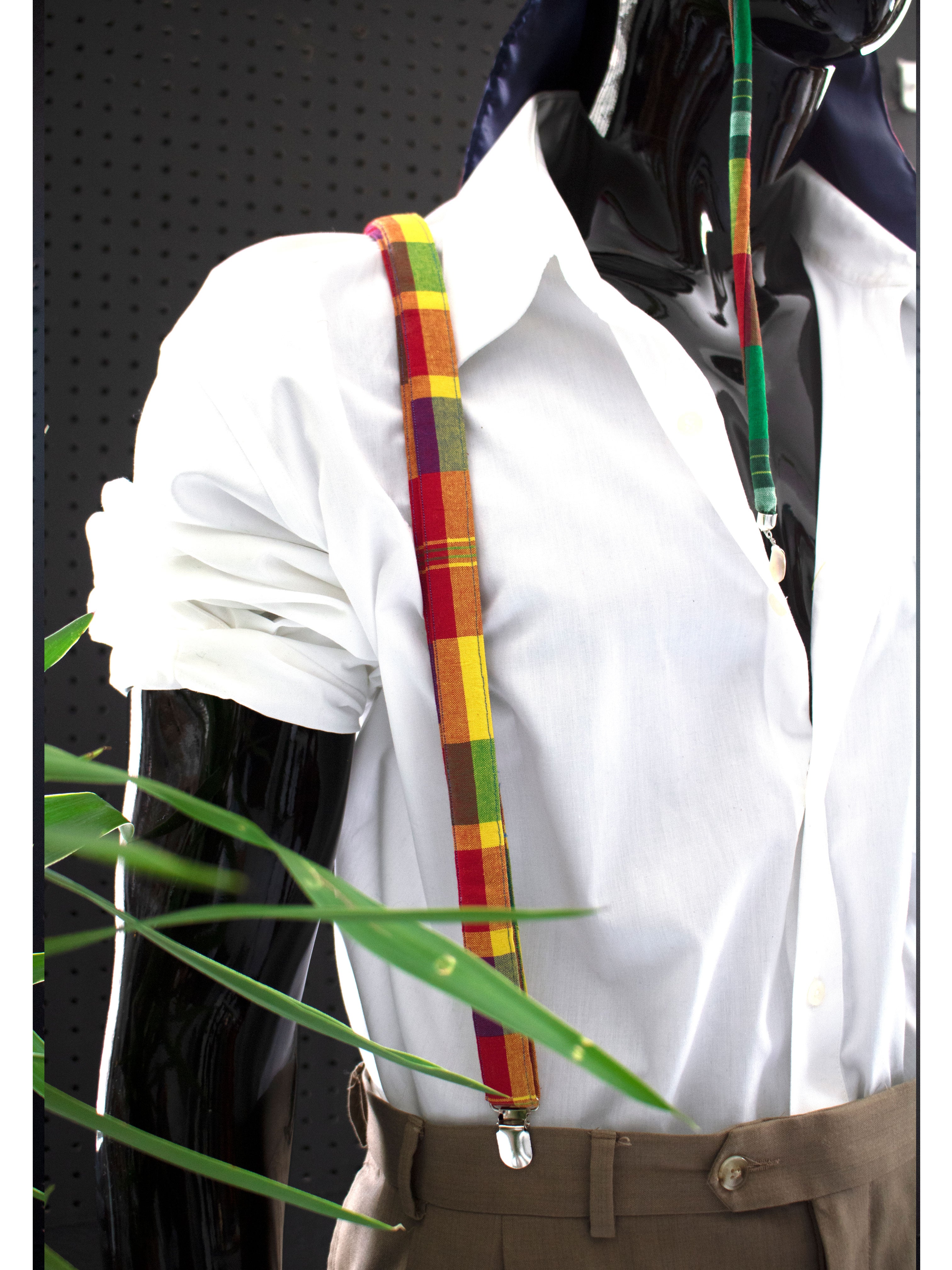 Madras Suspenders (Red-Multi)