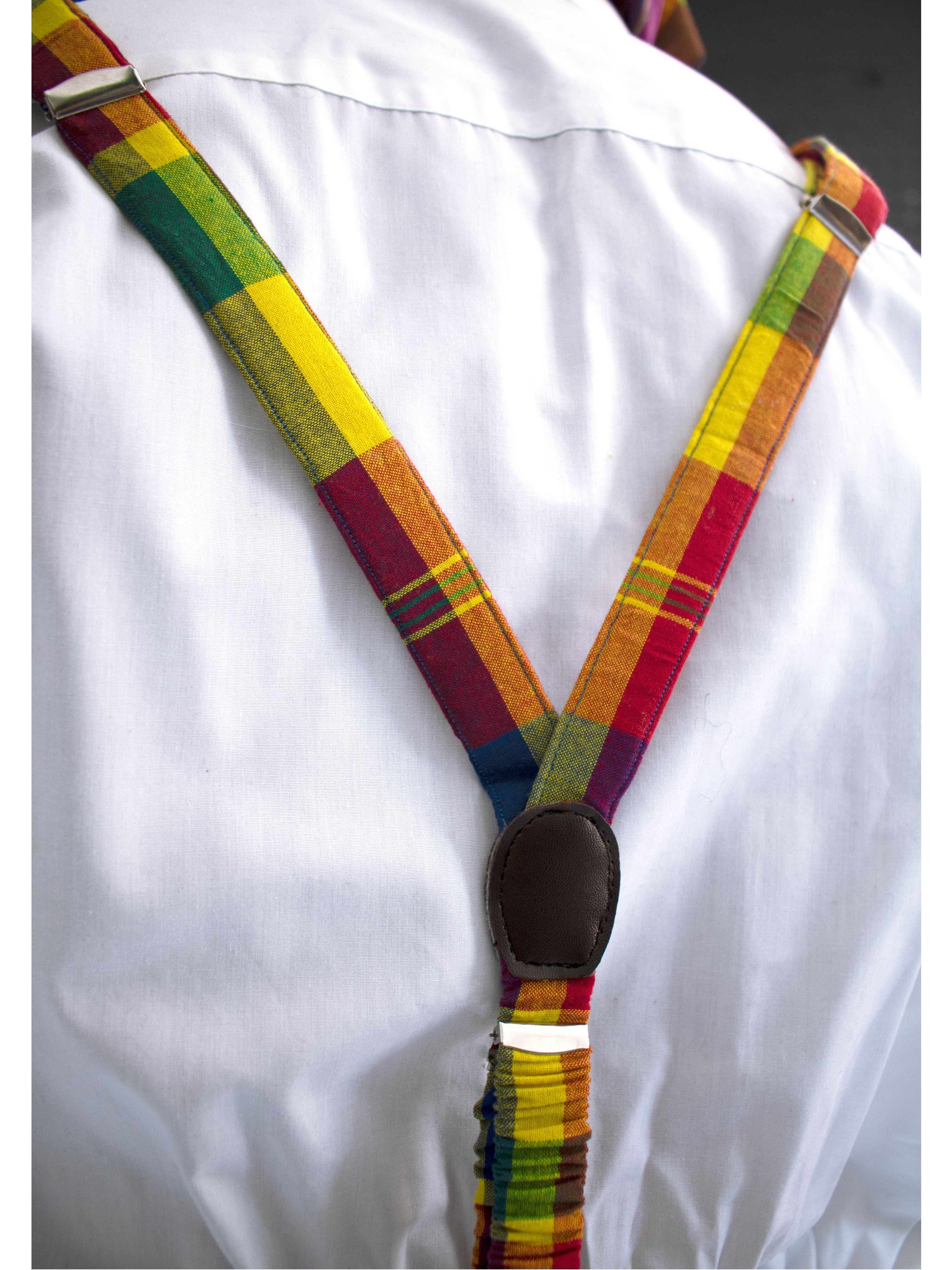Madras Suspenders (Red-Multi)