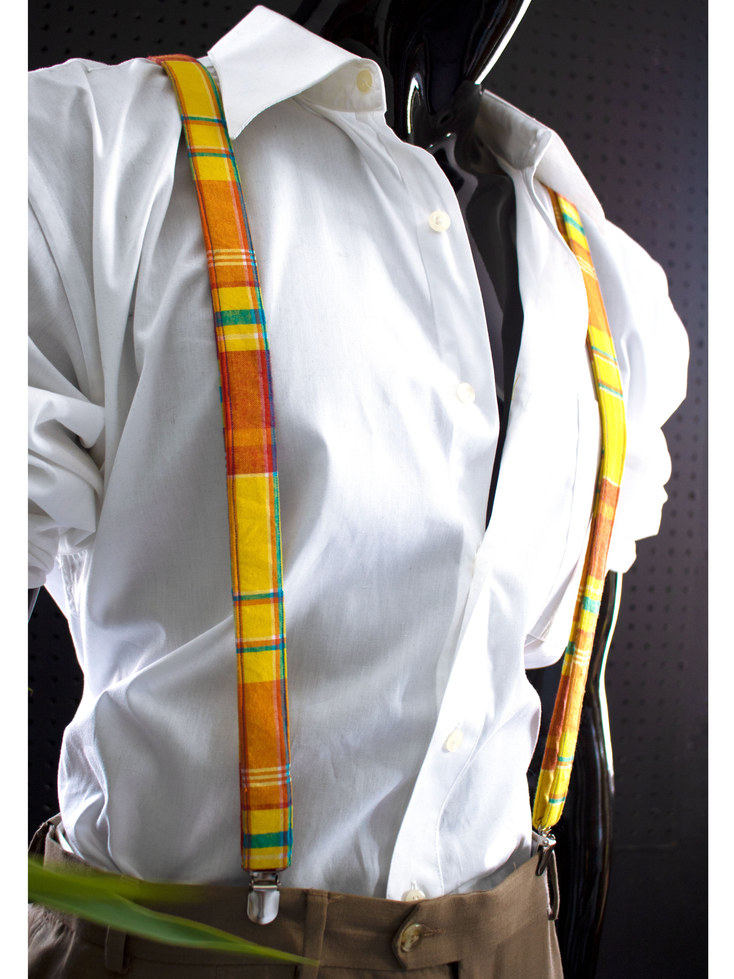 Madras Suspenders (Yellow-Multi)
