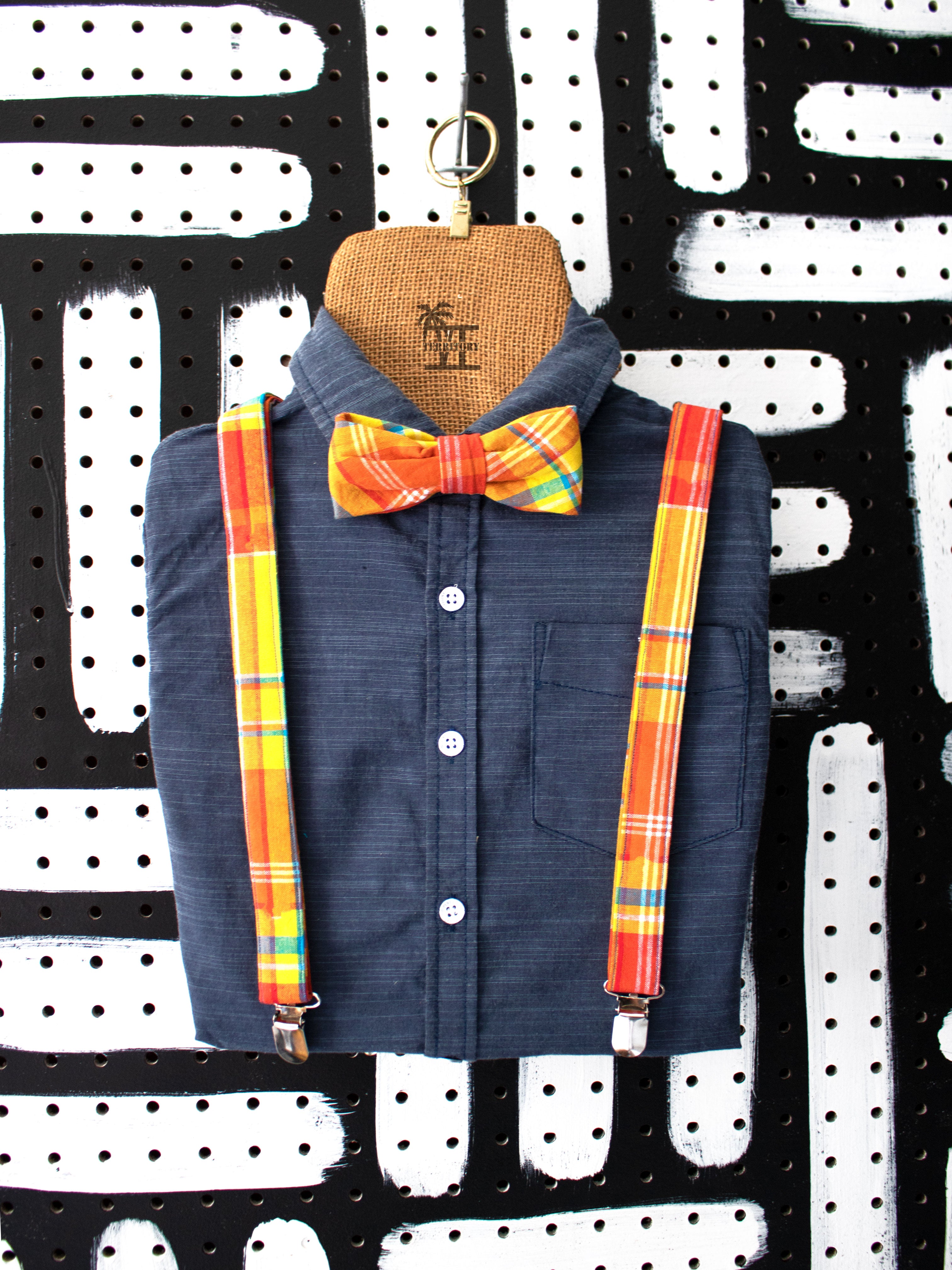 Madras Suspenders (Yellow-Multi)
