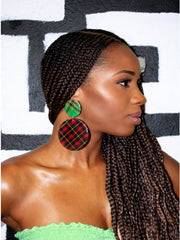 MADRAS DOUBLE STUD EARRING