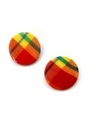 MADRAS POST STUD EARRING