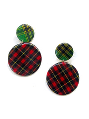 MADRAS DOUBLE STUD EARRING