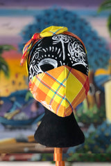 Madras Customizable Mask (Yellow/Multi)