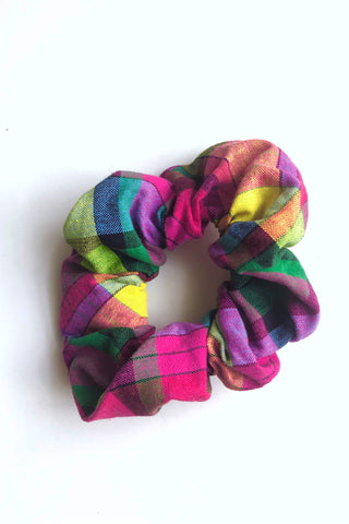 Thee Madras Scrunchie (Pink-Multi)