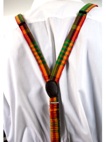 Madras Suspenders (Red/Green -Multi)