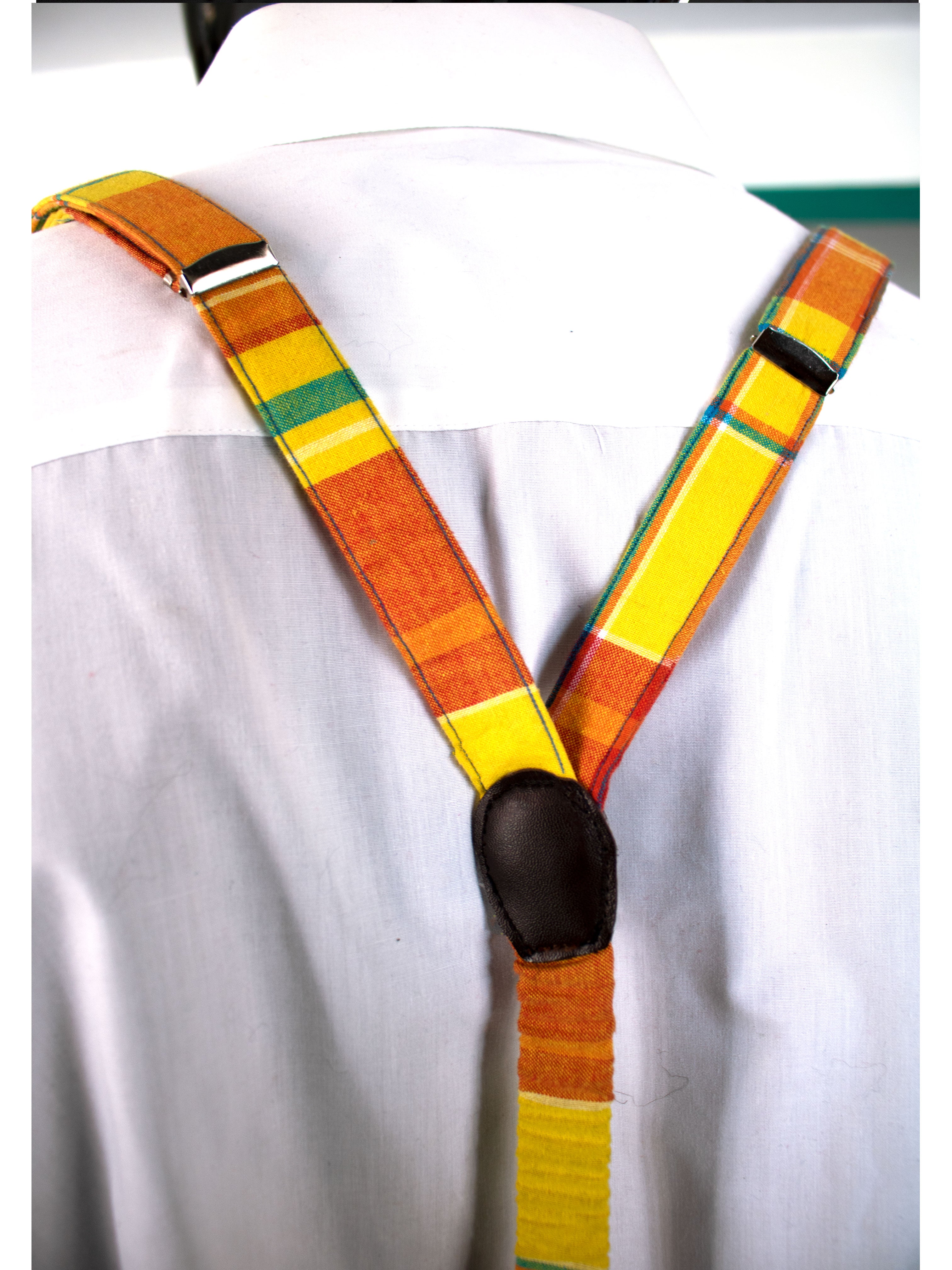 Madras Suspenders (Yellow-Multi)